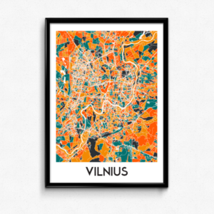 Vilniaus žemėlapis (Spalvotas)